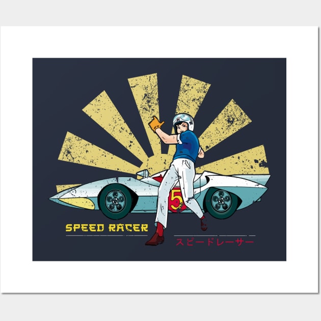 Speed Racer Retro Japanese Wall Art by Nova5